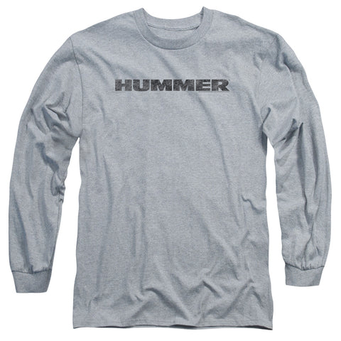 Hummer/distressed Hummer Logo-l/s Adult 18/1-athletic Heather