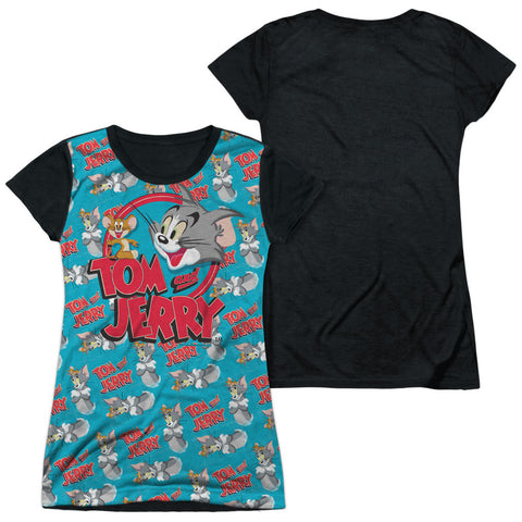 Junior Cap Sleeve 100% Poly Black Back
