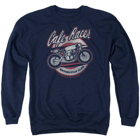 Honda/cafe Racer-adult Crewneck Sweatshirt-navy