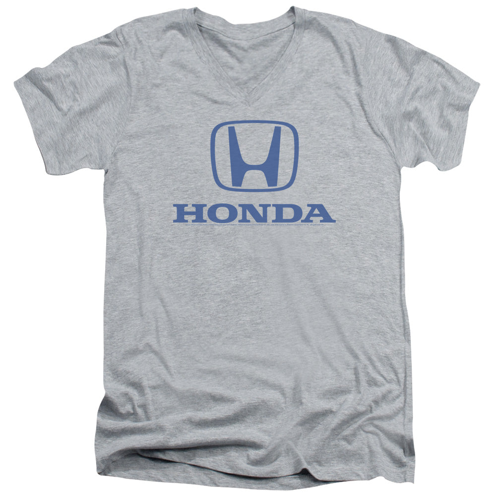Honda/standard Logo-s/s Adult V-neck 30/1-athletic Heather