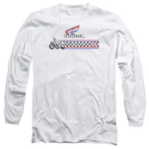 Honda/1985 Red White Blue-l/s Adult 18/1-white