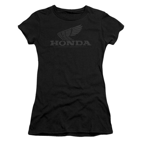 Honda/vintage Wing-s/s Junior Sheer-black