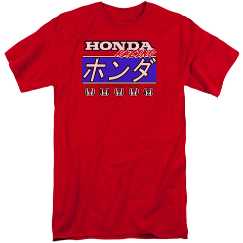 Honda/kanji Racing-s/s Adult Tall 18/1-red