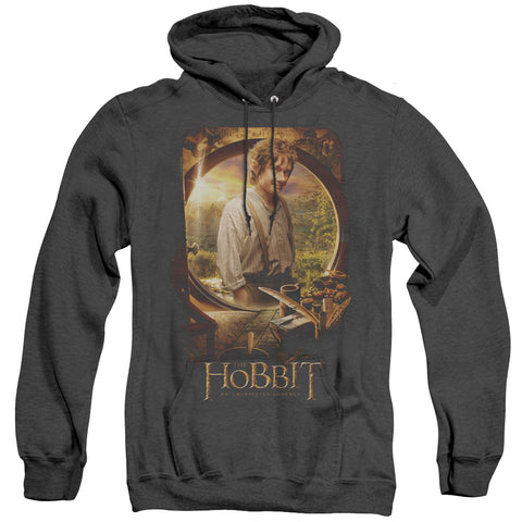 The Hobbit/bilbo Poster - Adult Heather Hoodie - Black