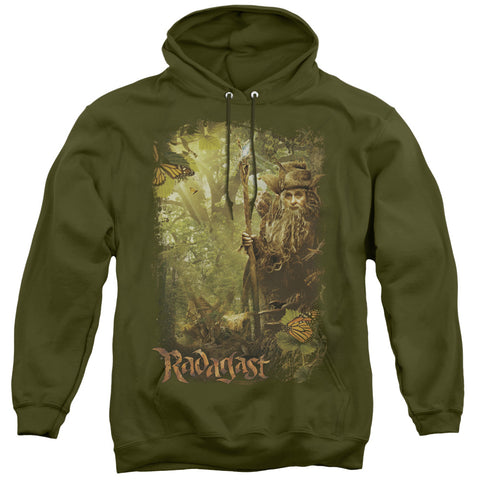 The Hobbit/in The Woods - Adult Pull-over Hoodie - Military Green