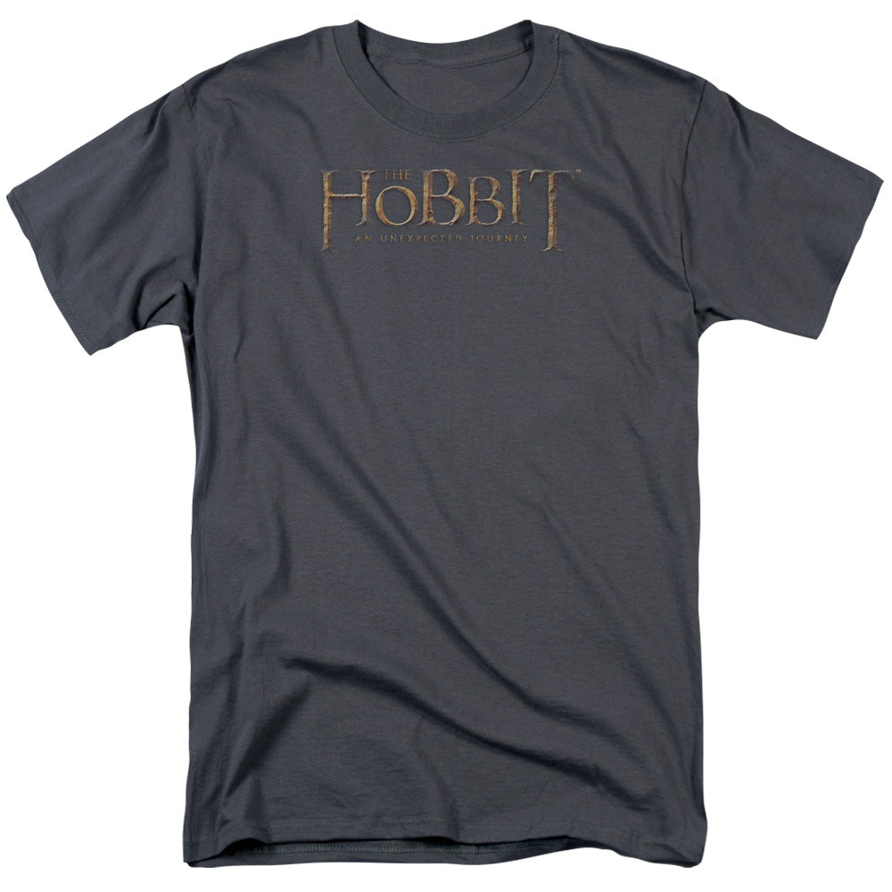 The Hobbit/distressed Logo - S/s Adult 18/1 - Charcoal