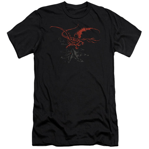 The Hobbit/smaug - S/s Adult 30/1 - Black