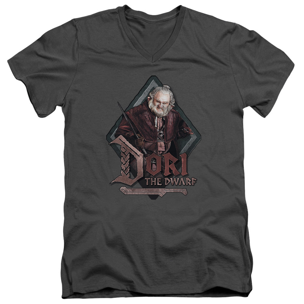 The Hobbit/dori - S/s Adult V-neck - Charcoal