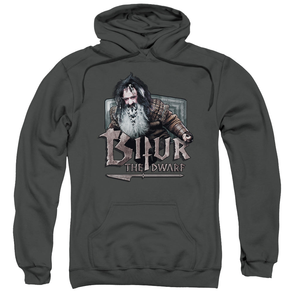 The Hobbit/bifur-adult Pull-over Hoodie-charcoal