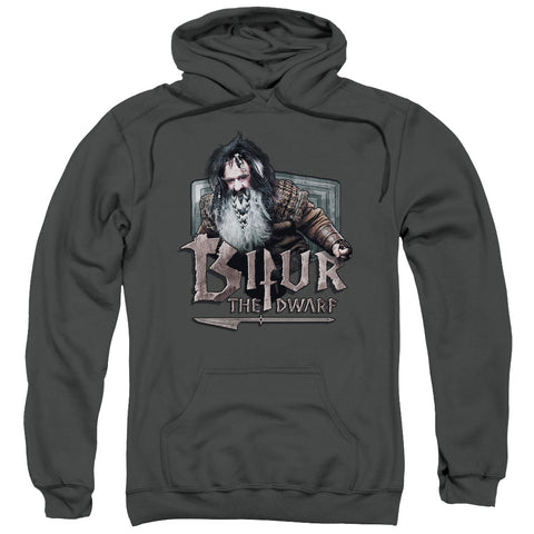 The Hobbit/bifur-adult Pull-over Hoodie-charcoal