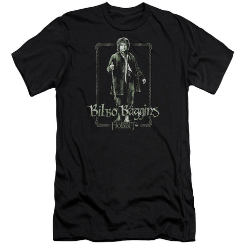 The Hobbit/bilbo Stare-premuim Canvas Adult Slim Fit 30/1-black