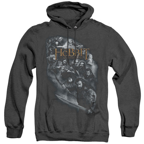 The Hobbit/cast Of Characters - Adult Heather Hoodie - Black