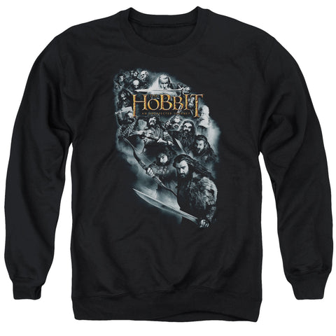 The Hobbit/cast Of Characters - Adult Crewneck Sweatshirt - Black