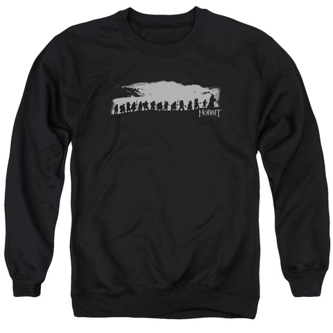 The Hobbit/the Company - Adult Crewneck Sweatshirt - Black
