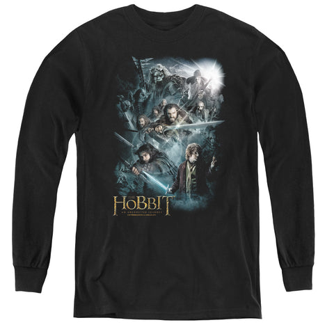 The Hobbit/epic Adventure - Youth Long Sleeve Tee - Black