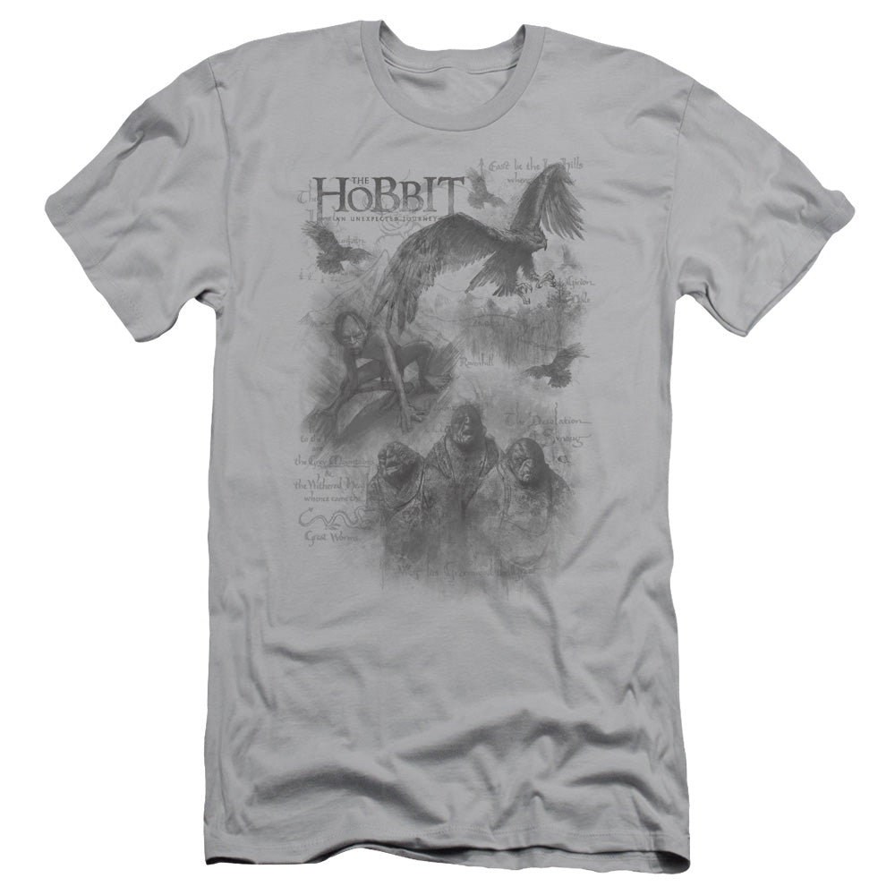 The Hobbit/sketches - S/s Adult 30/1 - Silver