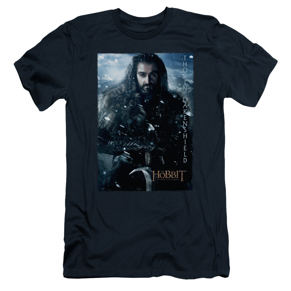 The Hobbit/thorin Poster - S/s Adult 30/1 - Navy