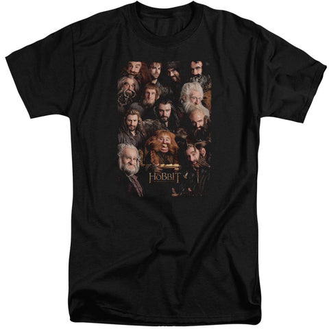 The Hobbit/dwarves Poster-s/s Adult Tall-black