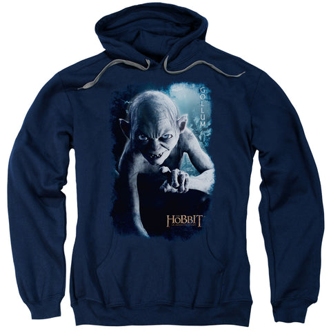 The Hobbit/gollum Poster-adult Pull-over Hoodie-navy