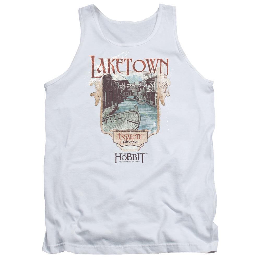 Hobbitlaketown-adult Tank-white