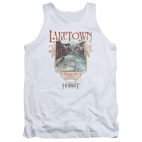Hobbitlaketown-adult Tank-white