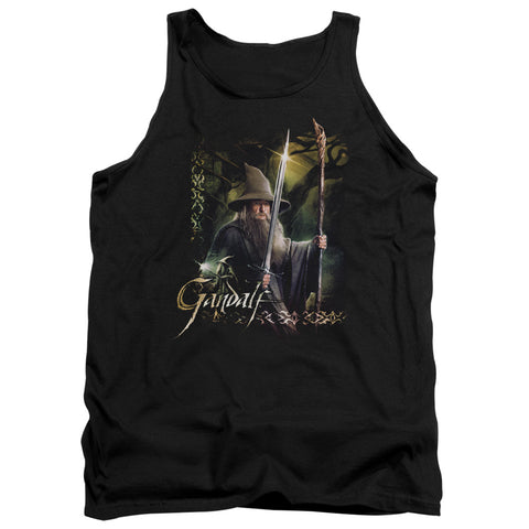 Hobbit/sword And Staff-adult Tank-black