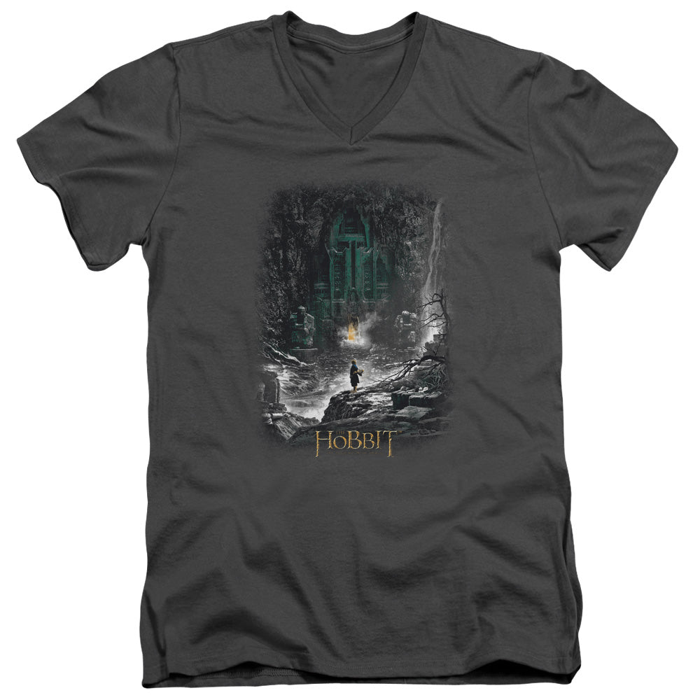 Hobbit/second Thoughts-s/s Adult V-neck 30/1-charcoal