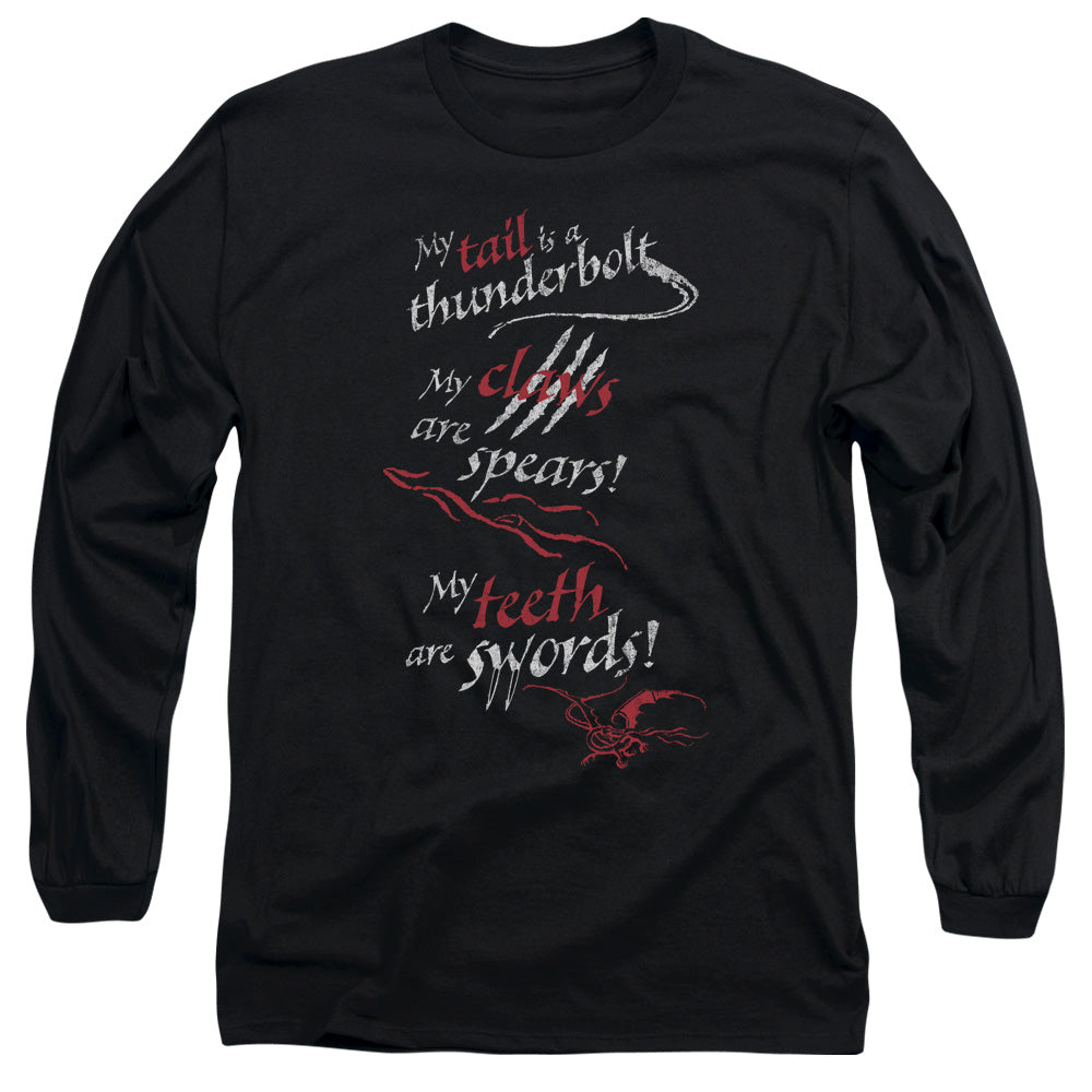 Hobbit/tail Claws Teeth-l/s Adult 18/1-black