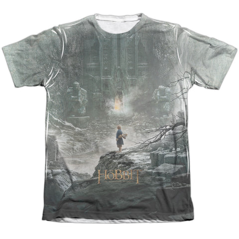 Hobbit/big Poster-adult Poly/cotton S/s Tee-white