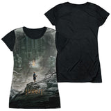 Junior Cap Sleeve 100% Poly Black Back