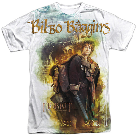 Hobbit/bilbo-s/s Adult Poly Crew-white