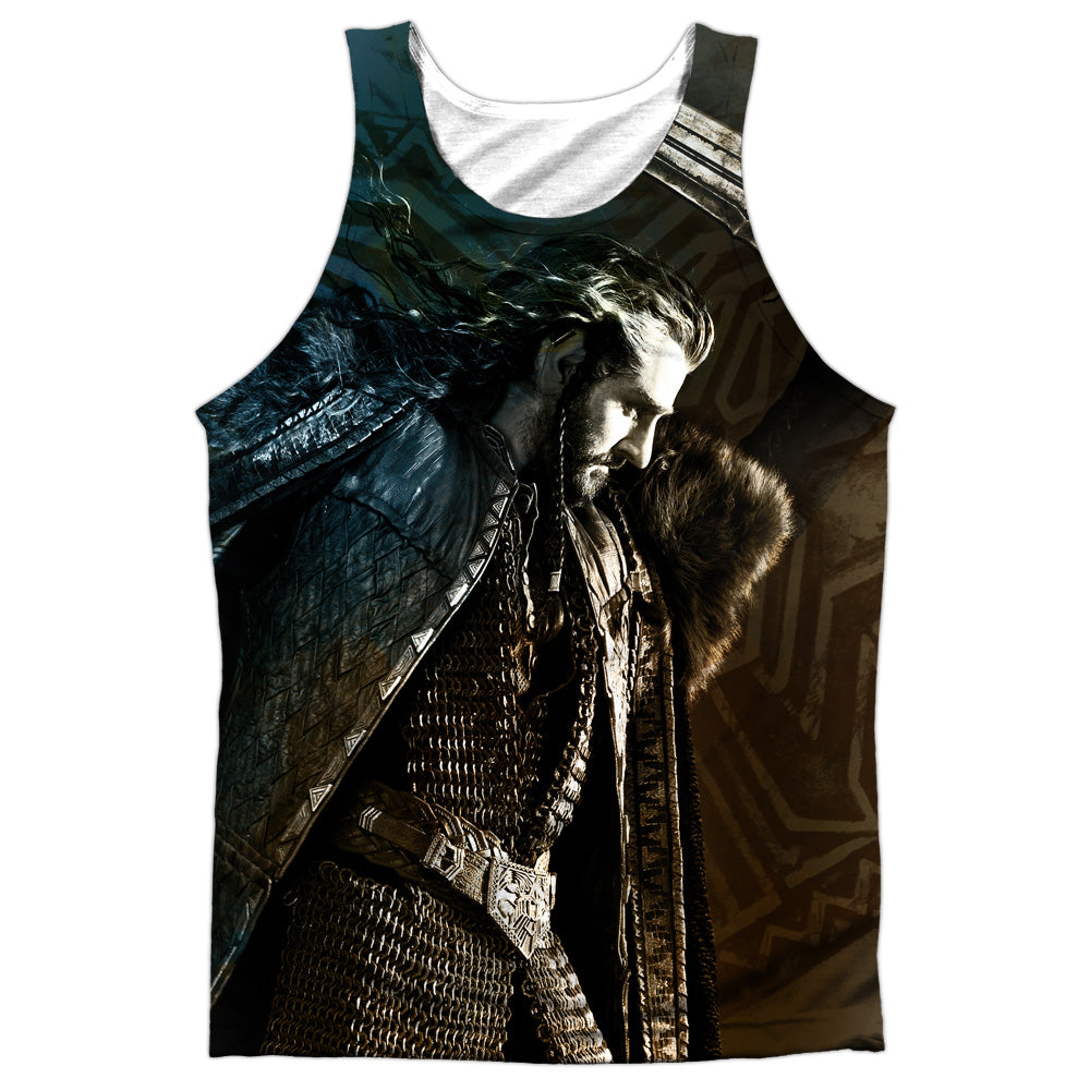 Hobbit/king-adult 100% Poly Tank Top-white