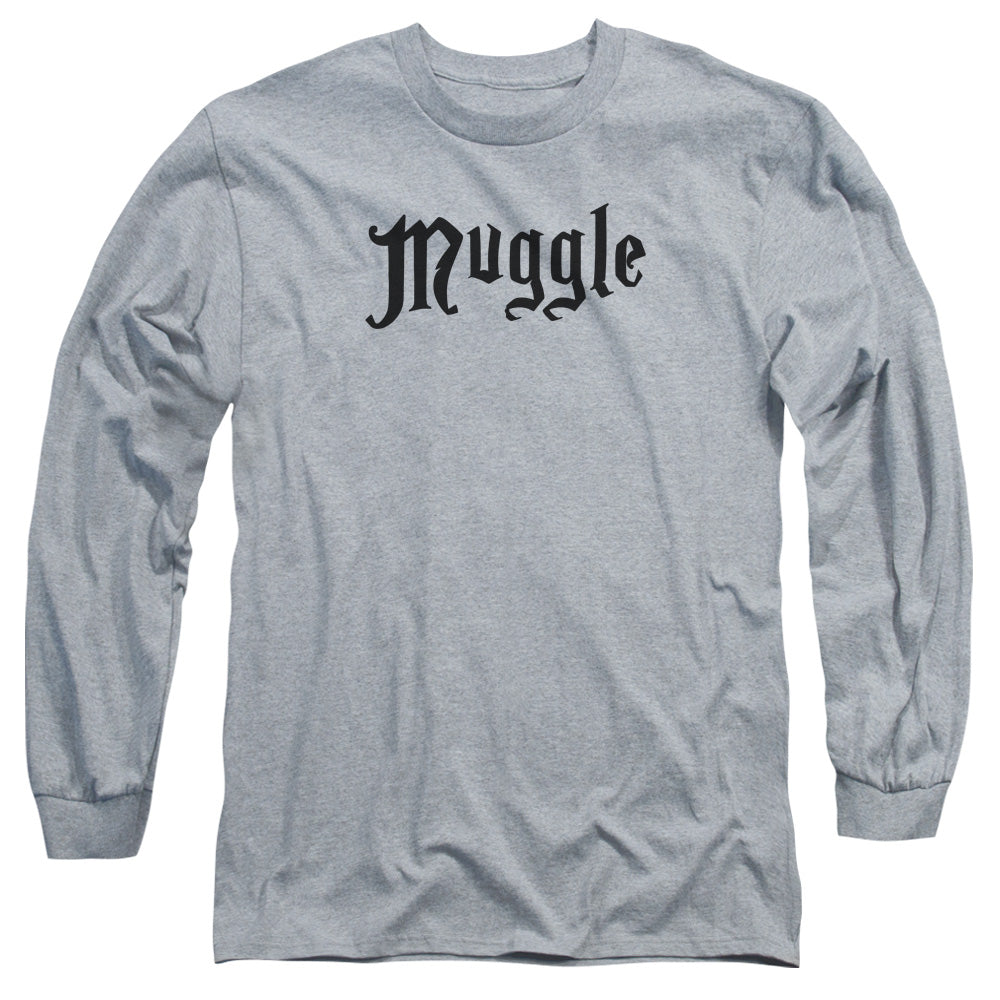 Harry Potter/muggle-l/s Adult 18/1-athletic Heather