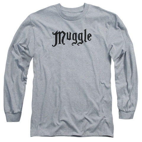 Harry Potter/muggle-l/s Adult 18/1-athletic Heather