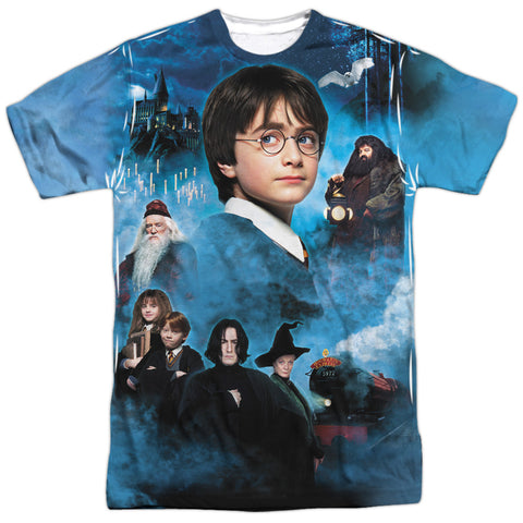 Harry Potter/first Year-s/s Adult Poly Crew-white