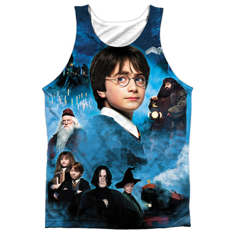 Harry Potter/first Year-adult Poly Tank Top-white