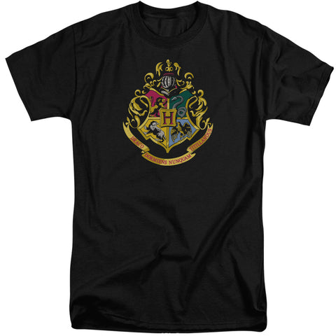 Harry Potter/hogwarts Crest-s/s Adult Tall 18/1-black
