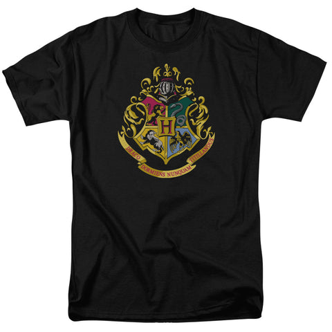 Harry Potter/hogwarts Crest-s/s Adult 18/1-black