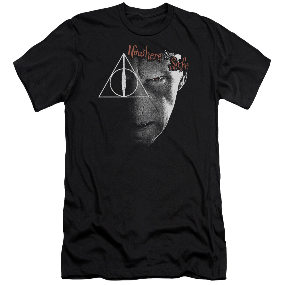 Harry Potter/nowhere Is Safe-s/s Adult 30/1-black