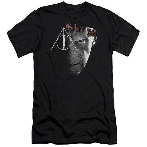 Harry Potter/nowhere Is Safe-s/s Adult 30/1-black