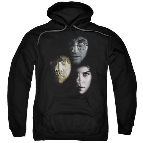 Harry Potter/hero Heads-adult Pull-over Hoodie-black