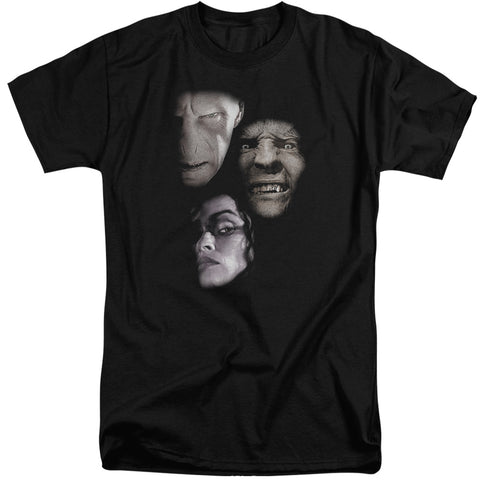 Harry Potter/villian Heads-s/s Adult Tall 18/1-black