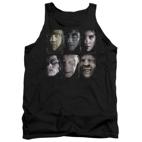 Harry Potter/horizontal Heads-adult Tank-black