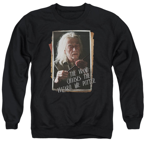 Harry Potter/olivander-adult Crewneck Sweatshirt-black
