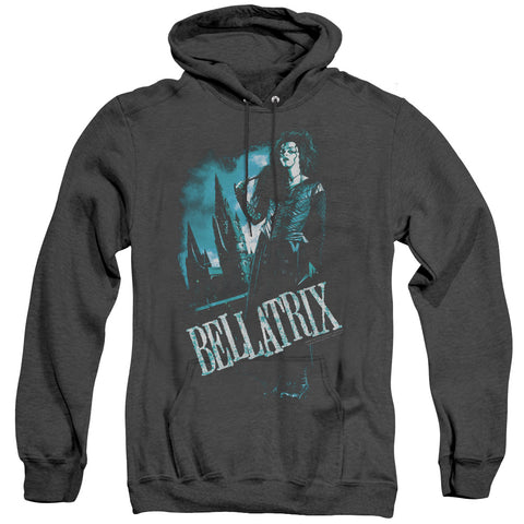 Harry Potter/bellatrix Full Body-adult Heather Hoodie-black