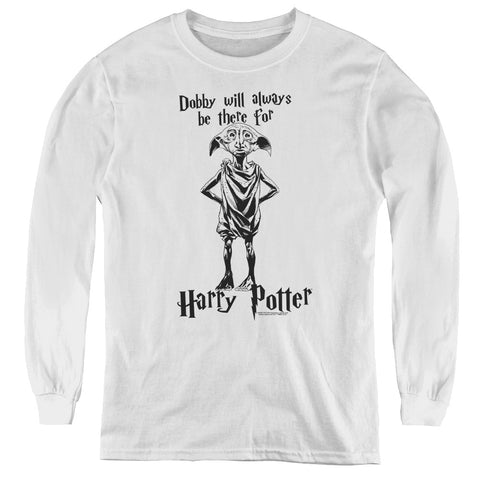 Harry Potter/always Be There-youth Long Sleeve Tee-white