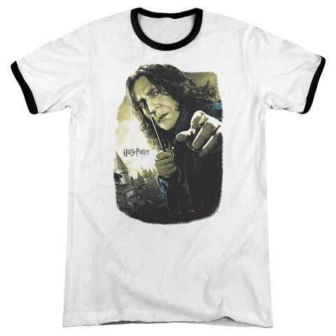 Harry Potter/snape Poster-adult Ringer-white/black