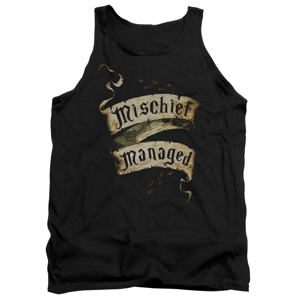 Harry Potter/mischief Managed-adult Tank-black