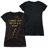 Junior Cap Sleeve 100% Poly Black Back