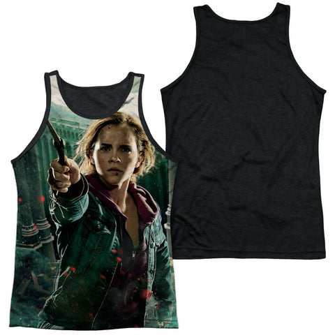 Adult 100% Poly Tank Top Black Back